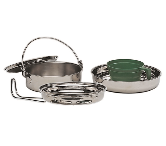 Набір посуду Кухарський Mil-Tec KOCH-SET ST/STEEL 1 PERS. (14646000)