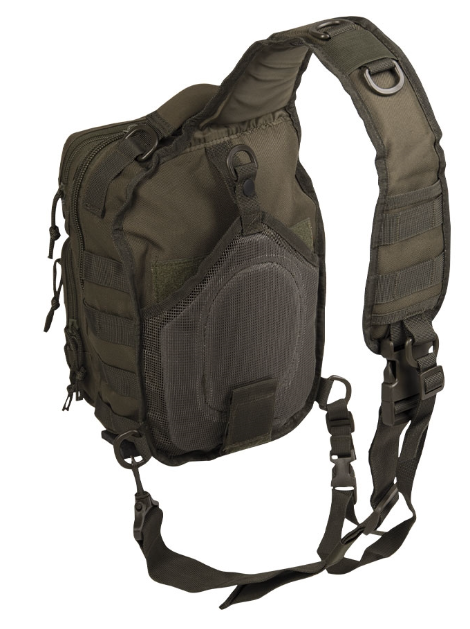 Рюкзак однолямковий 9 л Олива Mil-Tec ONE STRAP ASSAULT PACK SM OLIV (14059101-9) — фото 2