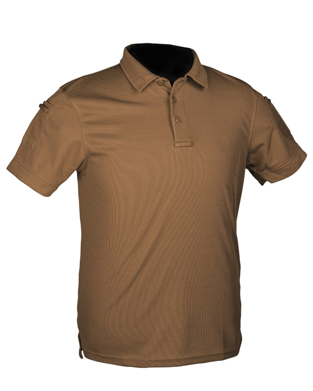 Футболка Mil-Tec швидкосохнуча Tactical Quick Dry Poloshirt 2XL Coyote (10961019-906-XXL)