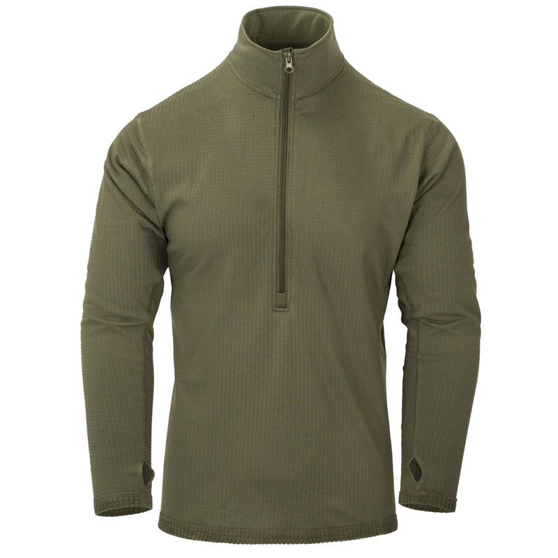 Кофта термофлісова Helikon-Tex пуловер LVL 2 Long Sleeve Termoactive 2XL Olive (BL-UN2-PO-02-B07-XXL)
