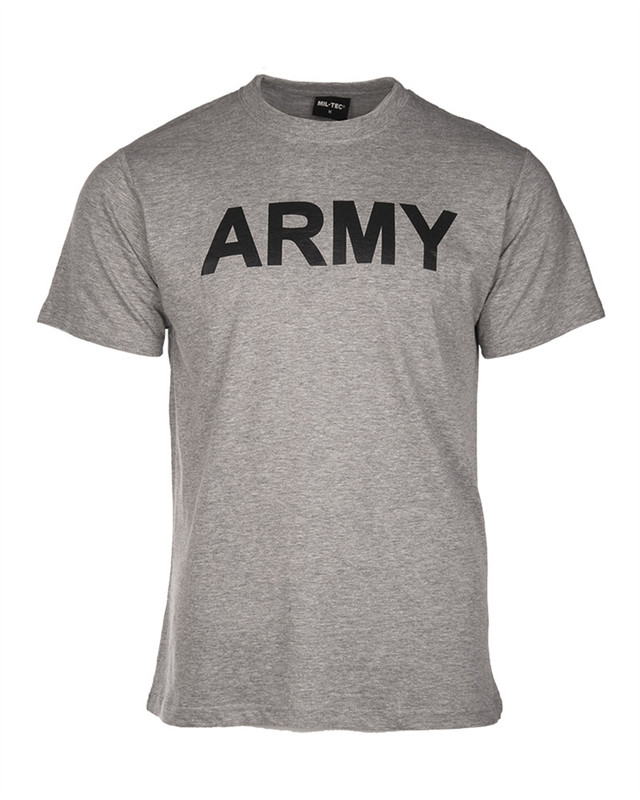 Футболка Mil-Tec армійська бавовняна XL T-shirt M.druck 'Army' Gray (11063008-905-XL)