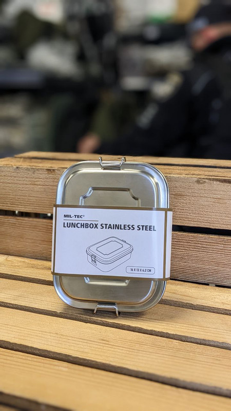 Ланчбокс тактичний Mil-Tec Алюмінієвий 16х13х6,2См LUNCHBOX STAINLESS STEEL 16X13X6,2CM (14674100)