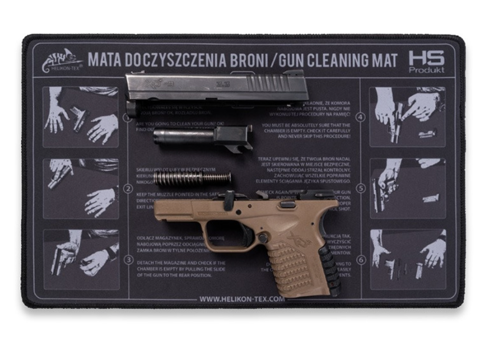 Килим для чищення зброї Чорний Helikon-Tex Mata do czyszczenia broni Czarna (AC-GCM-NN-01)