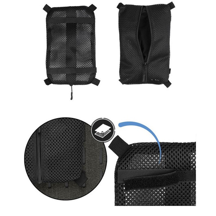 Органайзер Mil-Tec Із сіткою Для зберігання речей NETZBEUTEL Medium Black (16003602)