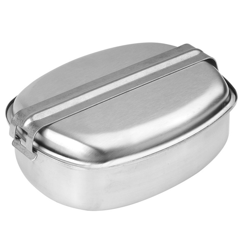 Набір посуду тактичний Mil-Tec Нержавіюча сталь 2-piece Steel French Mess Kit (14666000)