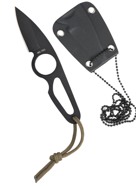Ніж тактичний Mil-Tec Із ланцюжком на шию NECK KNIFE M.KETTE 16CM (15398200)