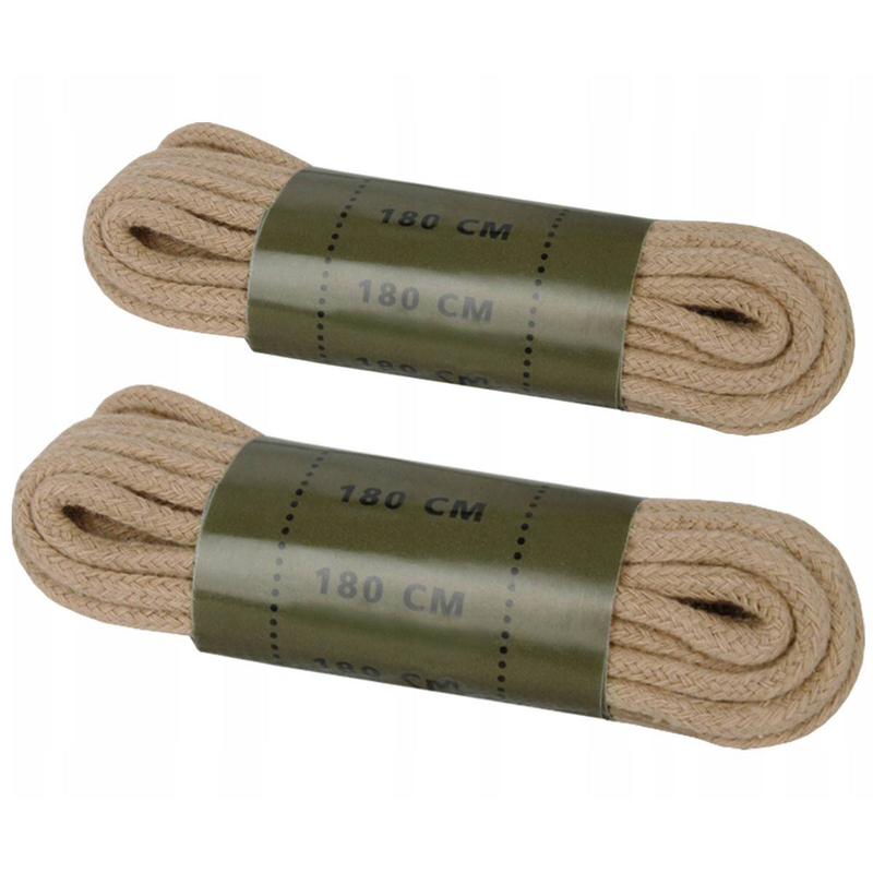 Шнурівки тактичні Mil-Tec 180 см Polyester Shoe Laces Coyote 180CM (12912305-180)