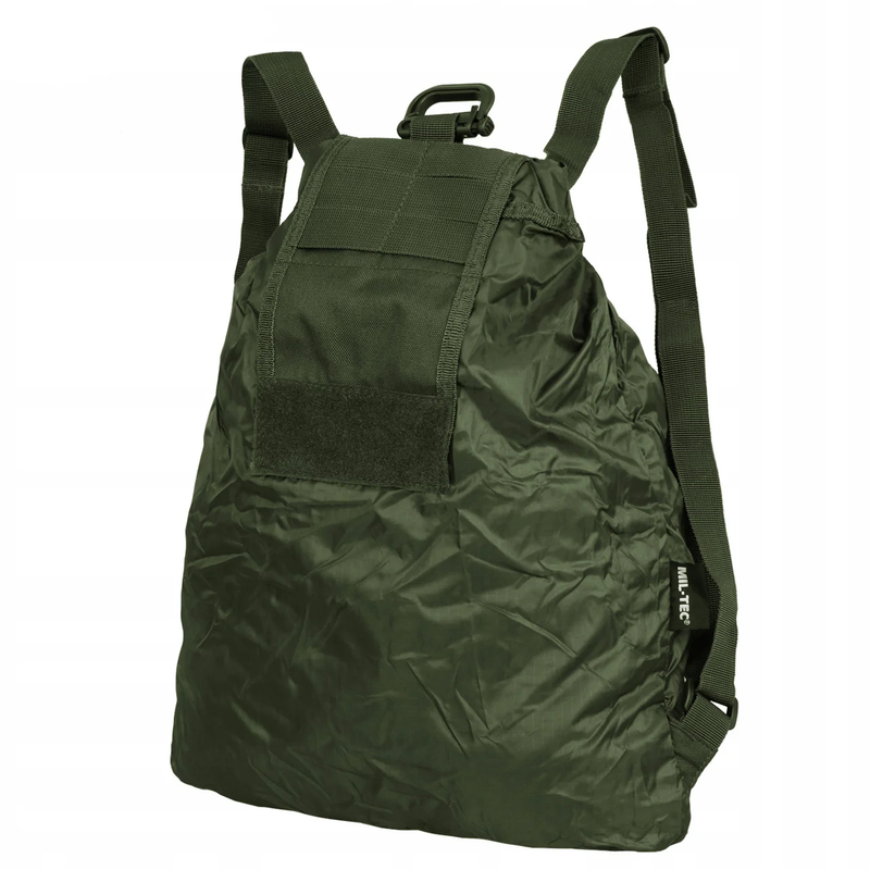 Рюкзак-мішок складний тактичний Mil-Tec Водостійкий 10Л Олива ROLL-UP RUCKSACK OLIV (14049001-10)