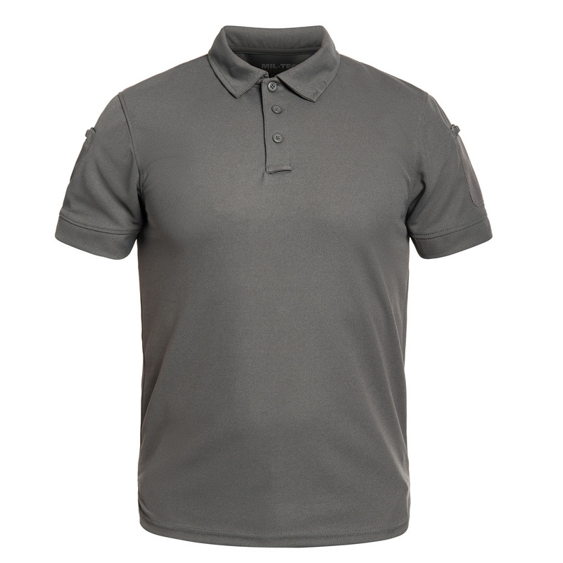 Футболка Mil-Tec швидкосохнуча Tactical Quick Dry Poloshirt 2XL Urban Grey (10961008-906-XXL)