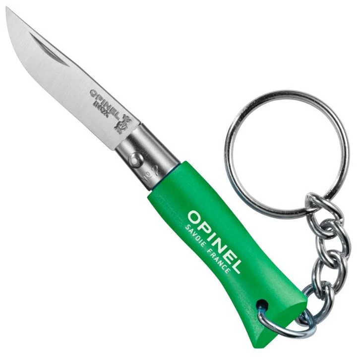 Ніж брелок тактичний Opinel складаний 3,5см Portable Stainless Steel Knife With Keychain Green (002278-green)