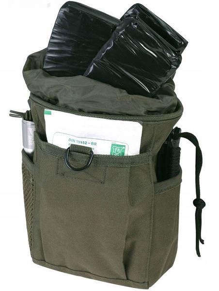 Сумка скидання магазинів Тактична Mil-Tec Олива EMPTY SHELL POUCH MOLLE OLIV (16156301)