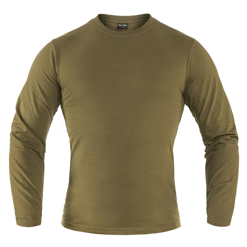 Лонгслів тактичний Mil-Tec Longsleeve T-Shirt L Olive (11065001-904-L)