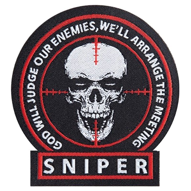 Шеврон тактичний Mil-Tec Снайпер 7,2 х 6,8см Sniper Patch Textile (16828100)