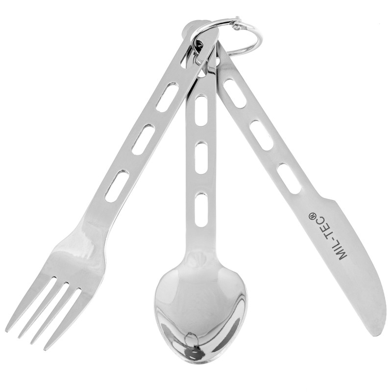 Набір столовий на кільці Mil-Tec S/STEEL LIGHT WEIGHT (14623000)