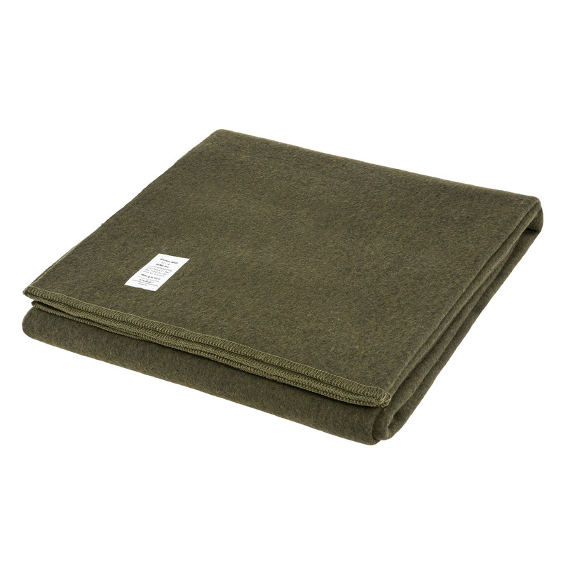 Ковдра-плед Mil-Tec вовняна US Wool Blanket 225 x 165 см Olive (14429501)
