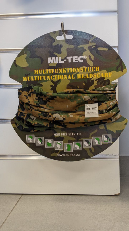 Головний убір Бафф Мультикам Mil-Tec MULTI FUNCTION HEADGEAR DIGITAL W/L (12216071) — фото 3