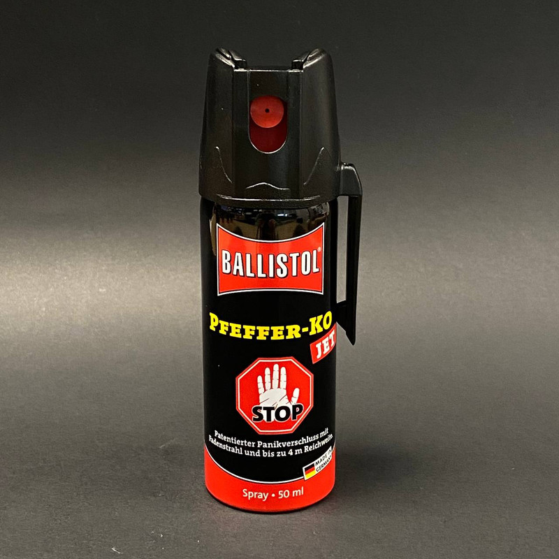 Балончик перцевий струменевий газовий 50мл Ballistol Німеччина PFEFFER K.O.SPRAY JET 50 ML NUR EU (16224050-50)