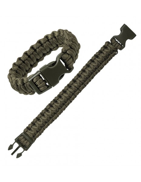 Браслет з Паракорду M 22мм Олива Mil-Tec PARA ARMBAND KST.-SCHLIESSE OLIV (16370201-903-M)