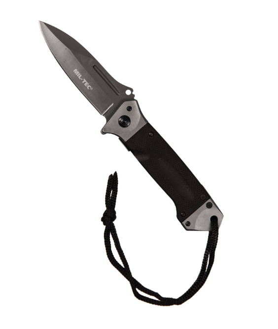 Ніж тактичний Mil-Tec Складний DA35 Чорний TASCHENMESSER DA35 SCHWARZ (15344502)