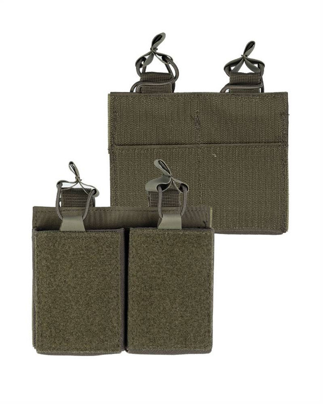 Підсумок для магазинів подвійний Олива Mil-Tec MAG.TASCHE DOUBLE M.KLETTRÜCKEN OLIV (13496201)