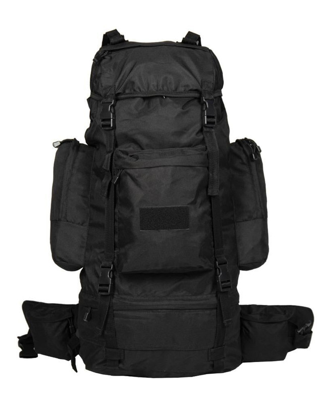 Рюкзак туристичний Mil-Tec з Дощовиком 75 л Чорний RUCKSACK 'RANGER' 75 (14030002-75)