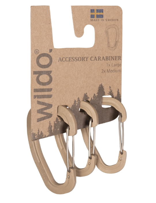 Набір 3 карабіни тактичні Wildo Койот ACCESSORY CARABINER SET COYOTE (15920105-89631)