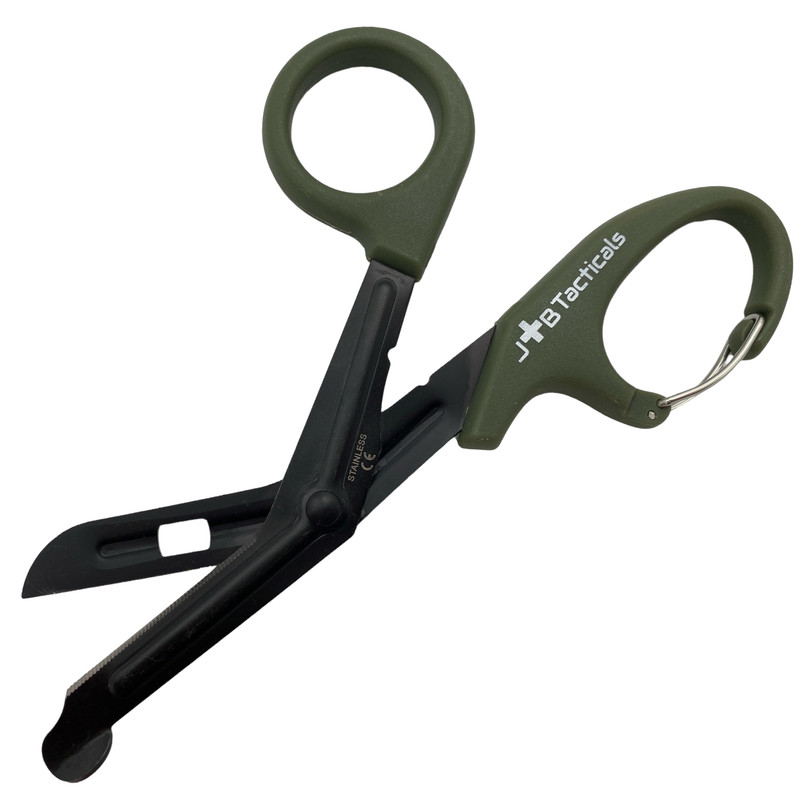Ножиці тактичні JB Tacticals медичні Tactical Scissors 19см Olive (JB-SCS-1902-GRN)