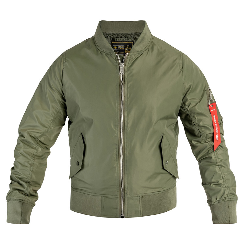 Куртка тактична Mil-Tec бомбер MA-1 Flyers Jacket 2XL Olive (10401501-906-XXL)