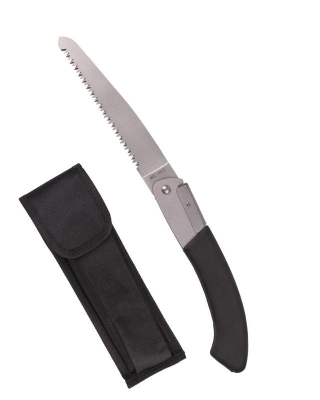 Пилка складна Mil-Tec Сталева Чорна KLAPPSÄGE M.TASCHE (15504500)