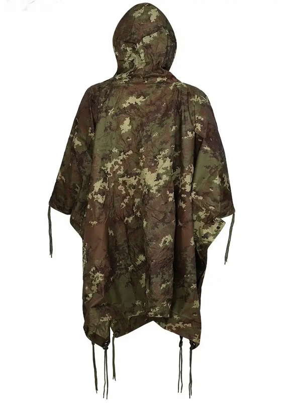 Пончо Mil-Tec One size Камуфляж Плащ-палатка RipStop PONCHO PE R/S 780GR. VEGETATO W/L (10630042) — фото 5