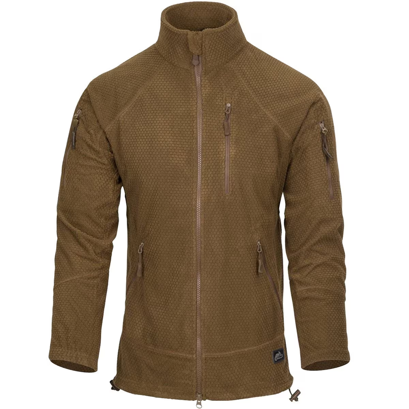 Куртка тактична Helikon-Tex флісова Alpha Tactical Jacket Grid Fleece 2XL Coyote (BL-ALT-FG-11-B07-XXL)