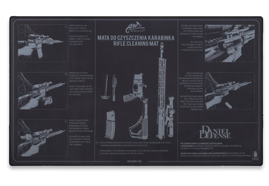 Килим для чищення зброї Чорний Helikon-Tex Mata do czyszczenia karabinu Czarna (AC-RCM-NN-01)