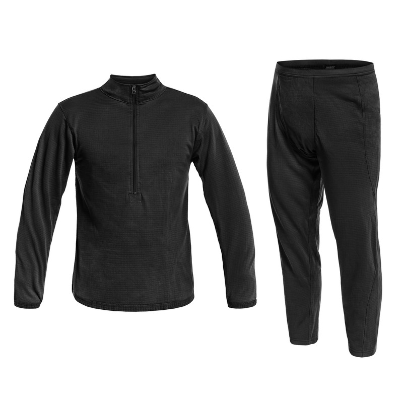 Термобілизна тактична Mil-Tec Флісова на замку Утеплена XL Teesar Gen. III Black (11222002-905-XL)