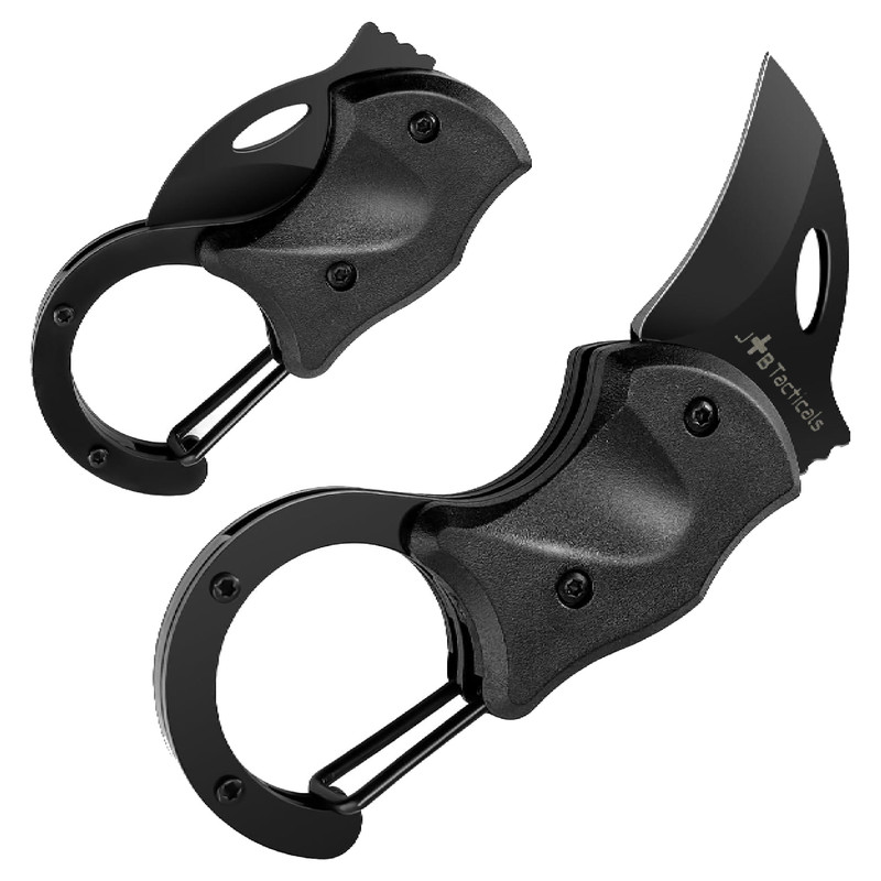 Ніж складний JB Tacticals кіготь карабін Carabiner Knife Black (JB-KNF-0017-BLK)