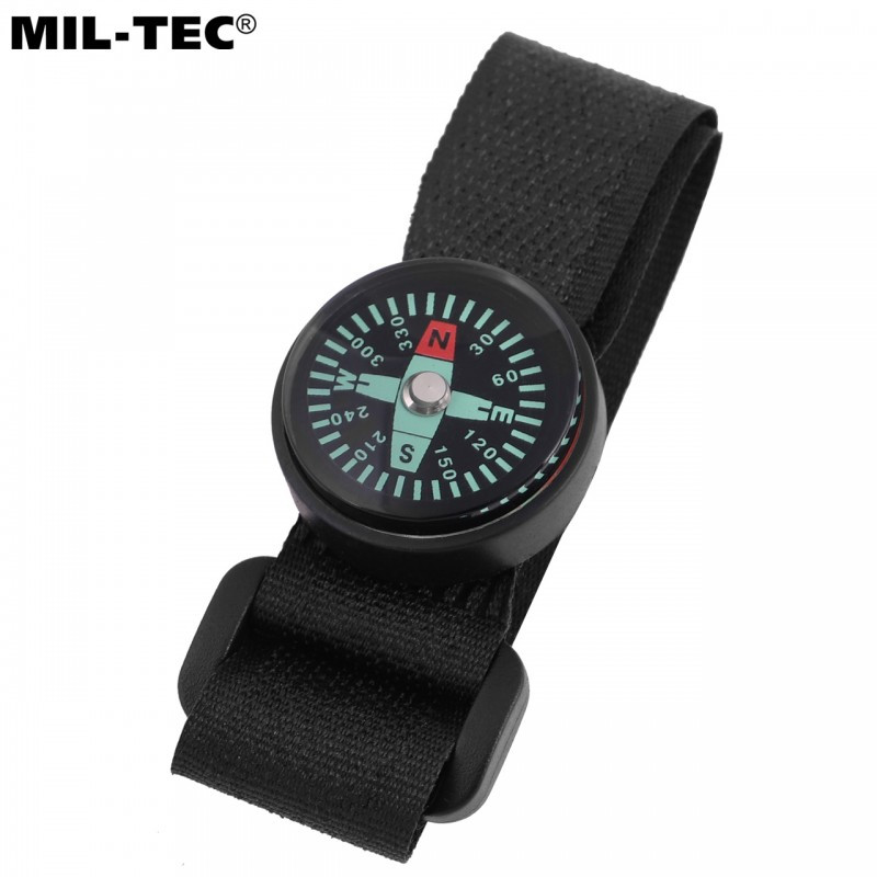 Компас наручний Тактичний Mil-Tec UHRENKOMPASS 360 TEILUNG GUMMIGEH.O.GEW (15799000)