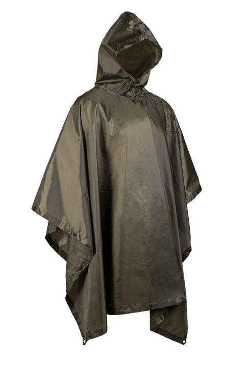 Пончо тактичне Mil-Tec RipStop One-Size Олива Плащ-палатка PONCHO BASIC (10628001)