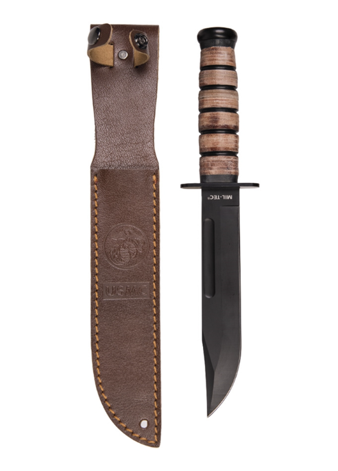 Ніж тактичний Mil-Tec Армійський Бойовий KAMPFMESSER USMC M.LEDERSCHEIDE (15367000)