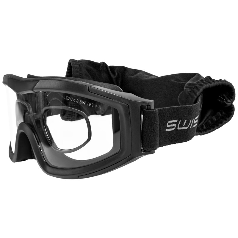Тактичні окуляри-маска SWISS EYE® балістичні з діоптричною вставкою Safety Goggles Black (15623002)