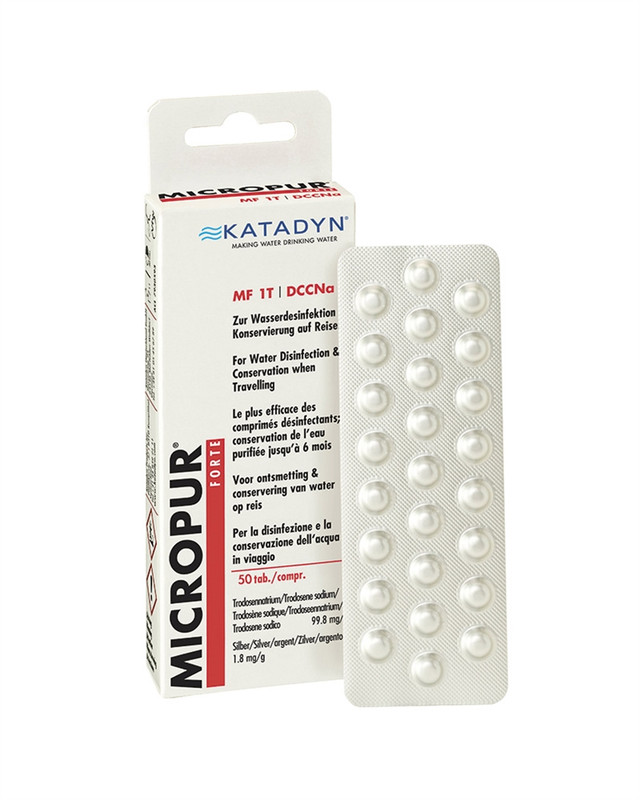 Таблетки для очищення та дезінфекції води KATADYN® Micropur Forte 50шт MF1/50T (2X25) (14570250-2-25)