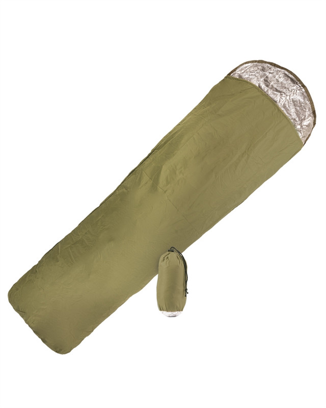 Ковдра рятувальна для виживання Mil-Tec® водонепроникна 210 x 78см з чохлом SURVIVAL BIVY BAG OLIV (16024300)