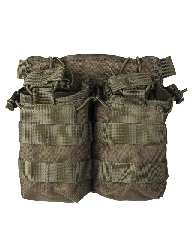 Підсумок тактичний Mil-Tec Для магазинів Подвійний Олива MAG.TASCHE OPEN TOP DOUBLE OLIV (13497001)