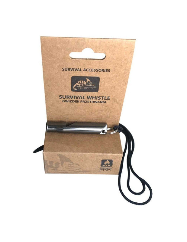 Сигнальний свисток Helikon-Tex® тактичний Survival Whistle - Aluminum - Black (GW-SUR-AL-01)