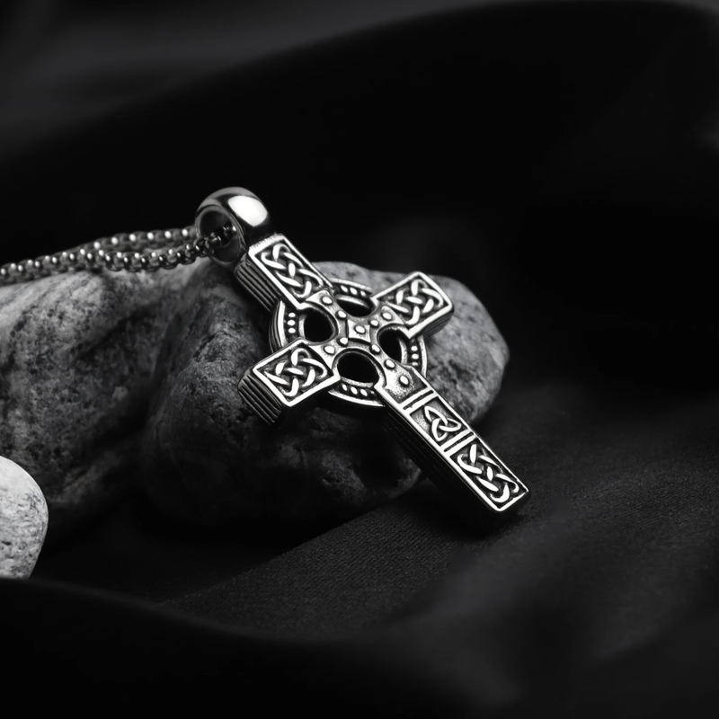 Жетон на шию хрестик Celtic Cross Royal Bracelets ланцюжок нержавіюча сталь One size 60см (457)
