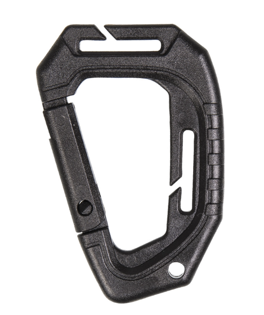 Набір 2 карабіні Чорні Mil-Tec TACTICAL KARABINER MOLLE (2 ST./BLISTER) SCHWARZ (15922502)
