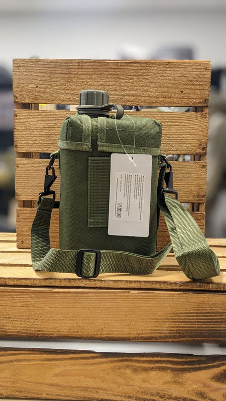 Фляга 2 л Олива Mil-Tec PATROL CANTEEN 2 LTR.M.HÜ U.GURT OLIV (14514001) — фото 3