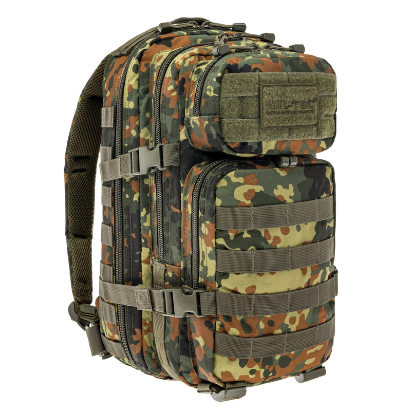 Рюкзак тактичний Mil-Tec 20Л Камуфляж US ASSAULT PACK SM Flecktarn (14002021-20)