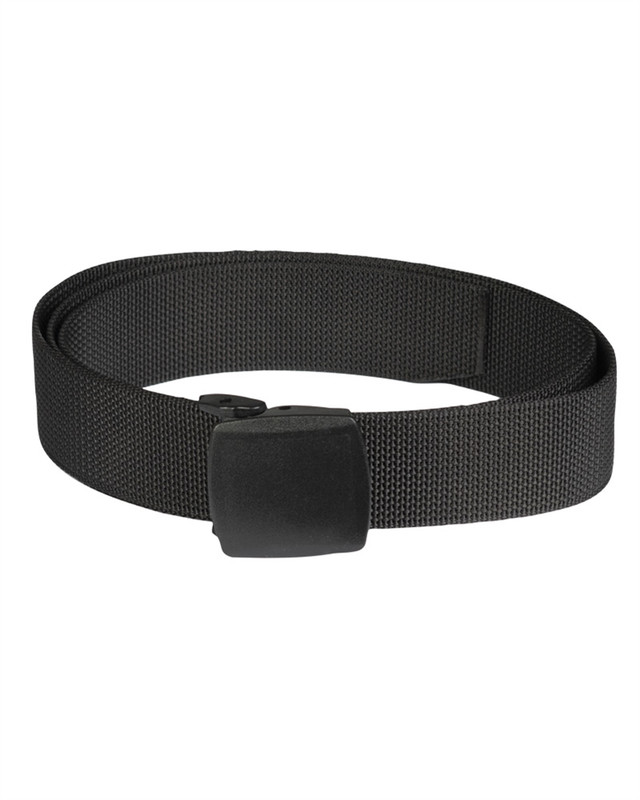 Ремінь тактичний Mil-Tec Із пластиковою пряжкою One size 130см Чорний HOSENGÜRTEL QUICK RELEASE 38MM SCHWARZ (13121102)
