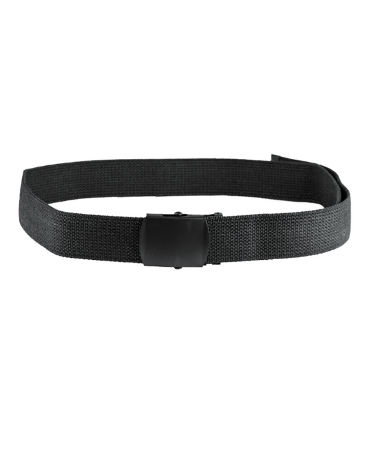 Ремінь тактичний Mil-Tec 130см Чорний 38mm Web belt Black Buckl (13115202-130)