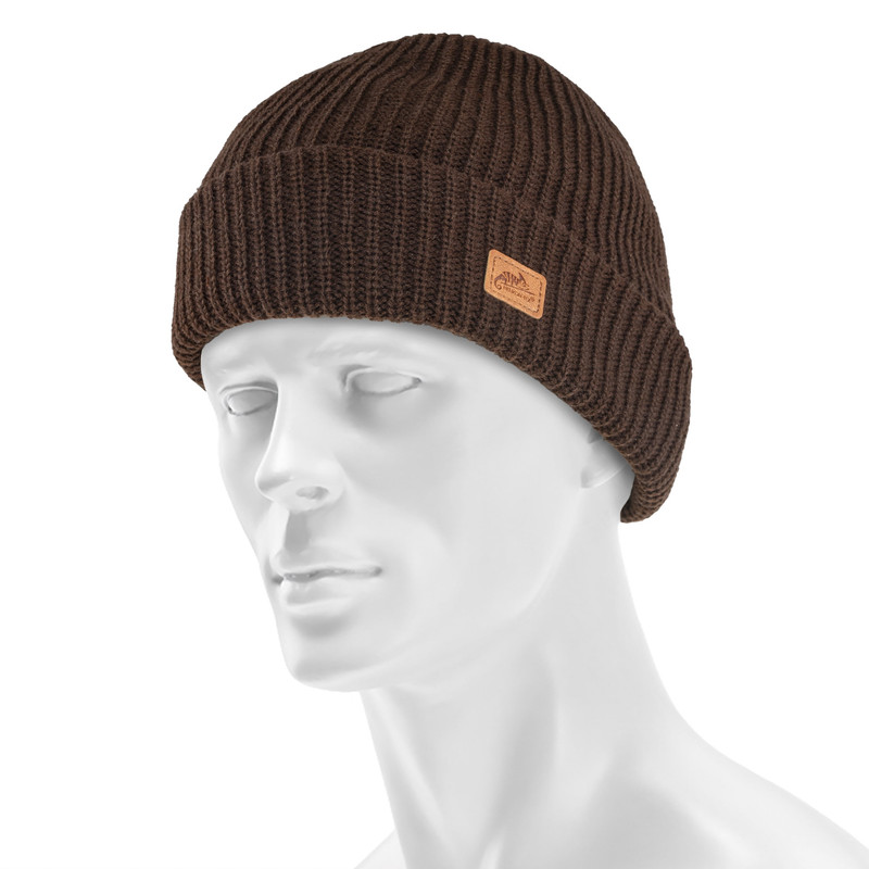 Шапка тактична Helikon-Tex утеплена Merino Wanderer Beanie One size Brown (CZ-WND-MW-0A)