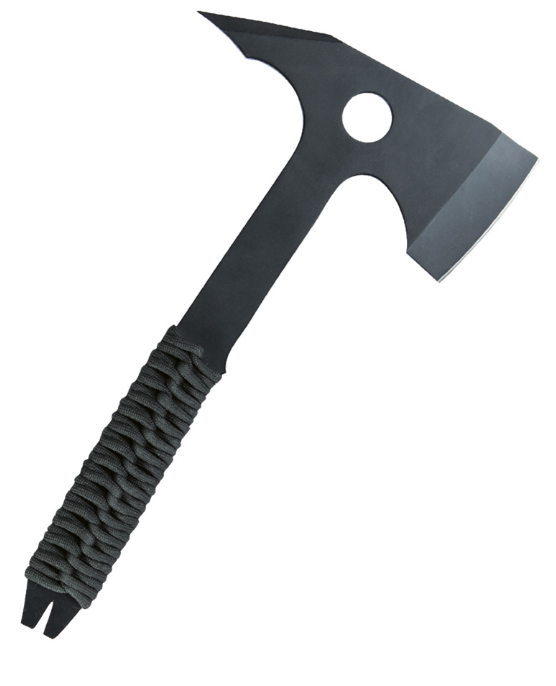 Сокира тактича Mil-Tec Для виживання з паракордом Чорна PARACORD AXT (15508500)
